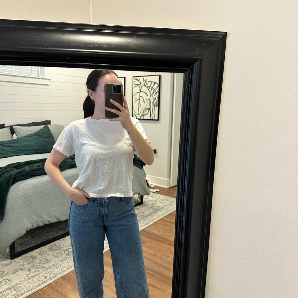 Hollister White Crewneck Tee